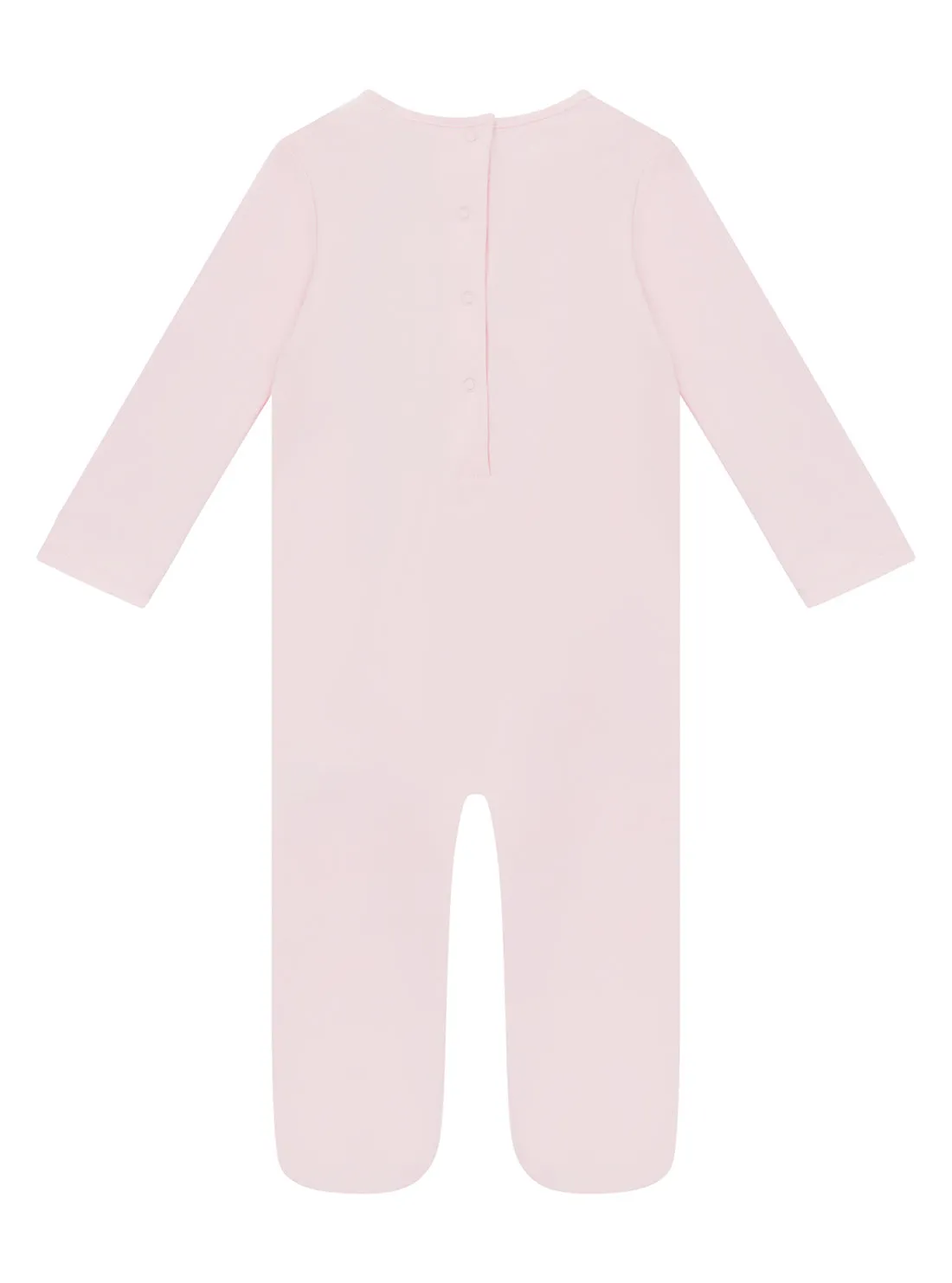 Pink Baby Bear Overall Onesie (0-12m)