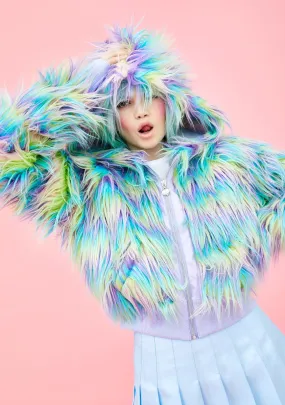 Pixie Garden Faux Fur Jacket