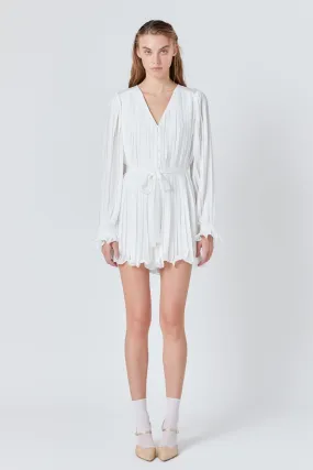 Pleated Romper