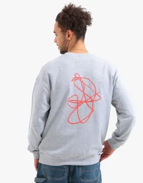 Poetic Collective Doodle Sweatshirt - Heather Grey