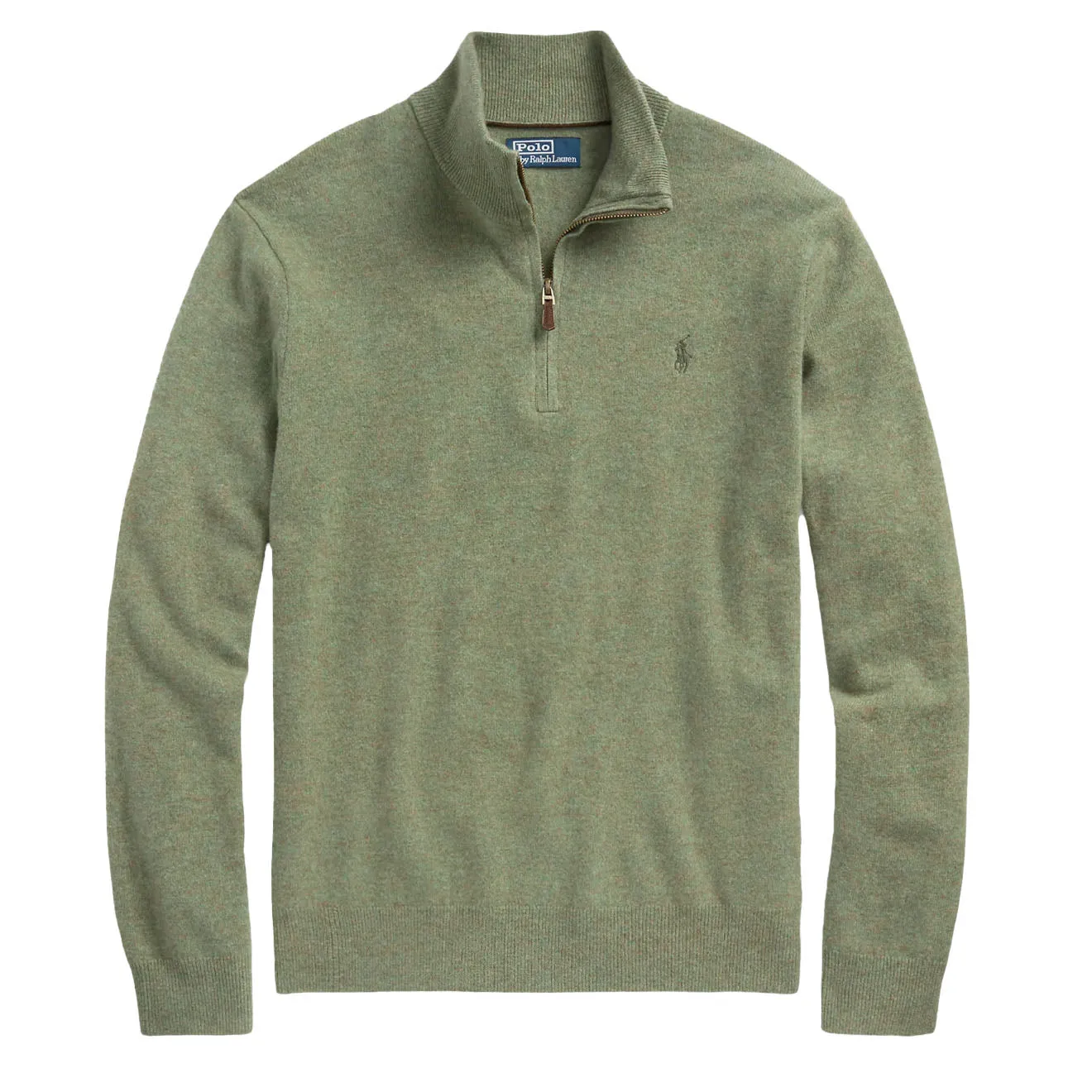 Polo Ralph Lauren Wool Half Zip Pullover Woodland Heather