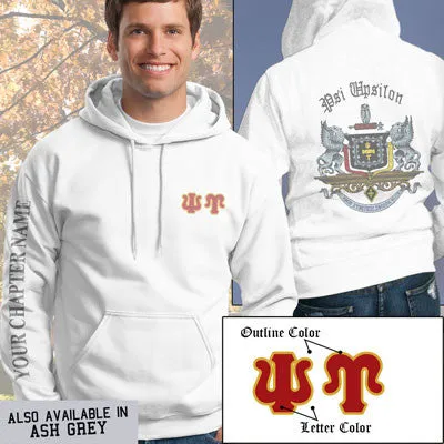 Psi Upsilon Crest Hoodie - G185 - SUB