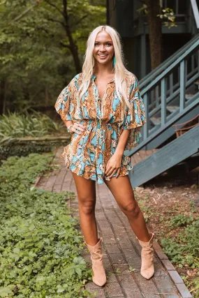 Radiant Reveal Snake Print Romper