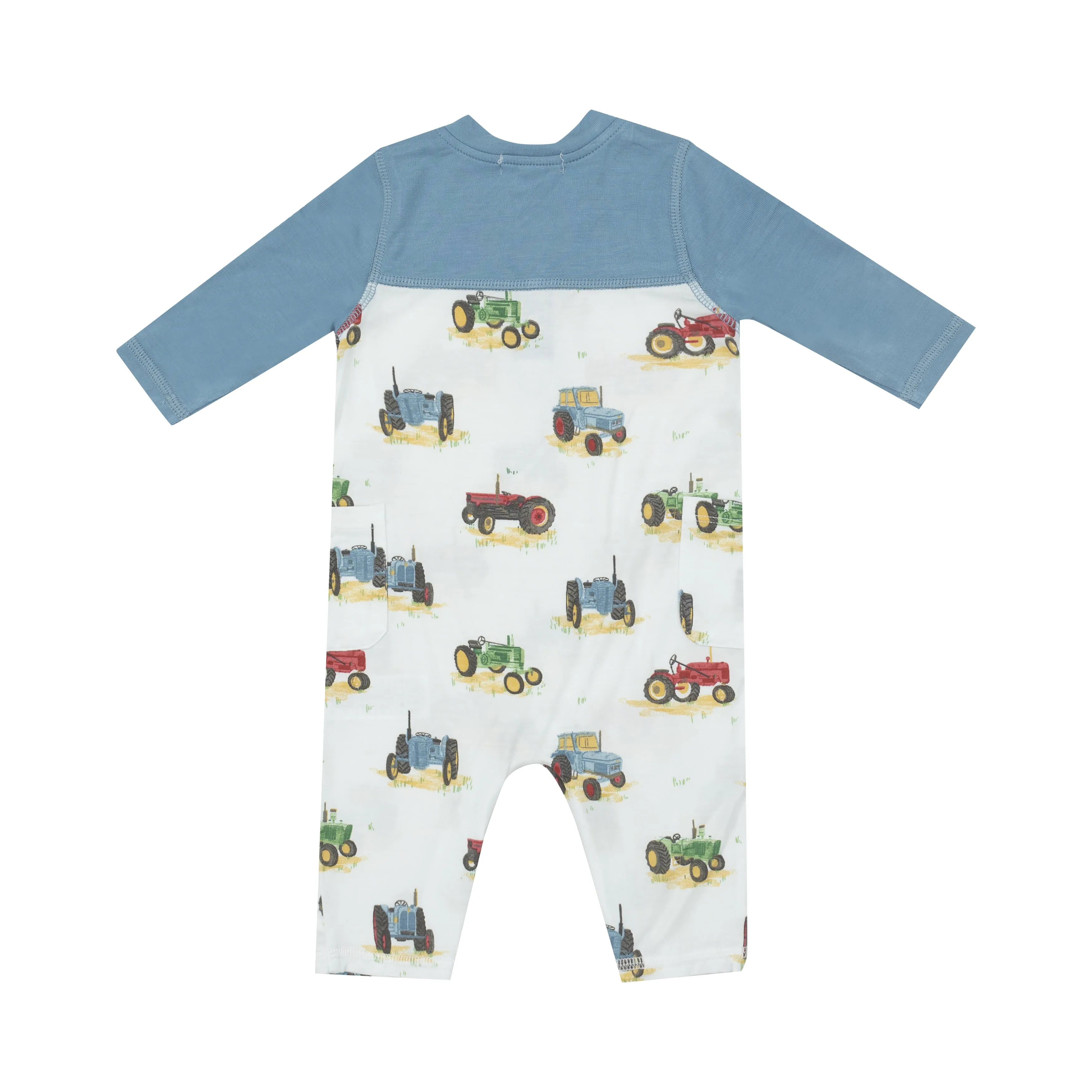 Romper W/ Contrast Sleeve - Vintage Tractors