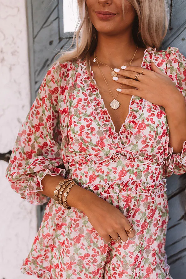 Rose Garden Ruffle Romper