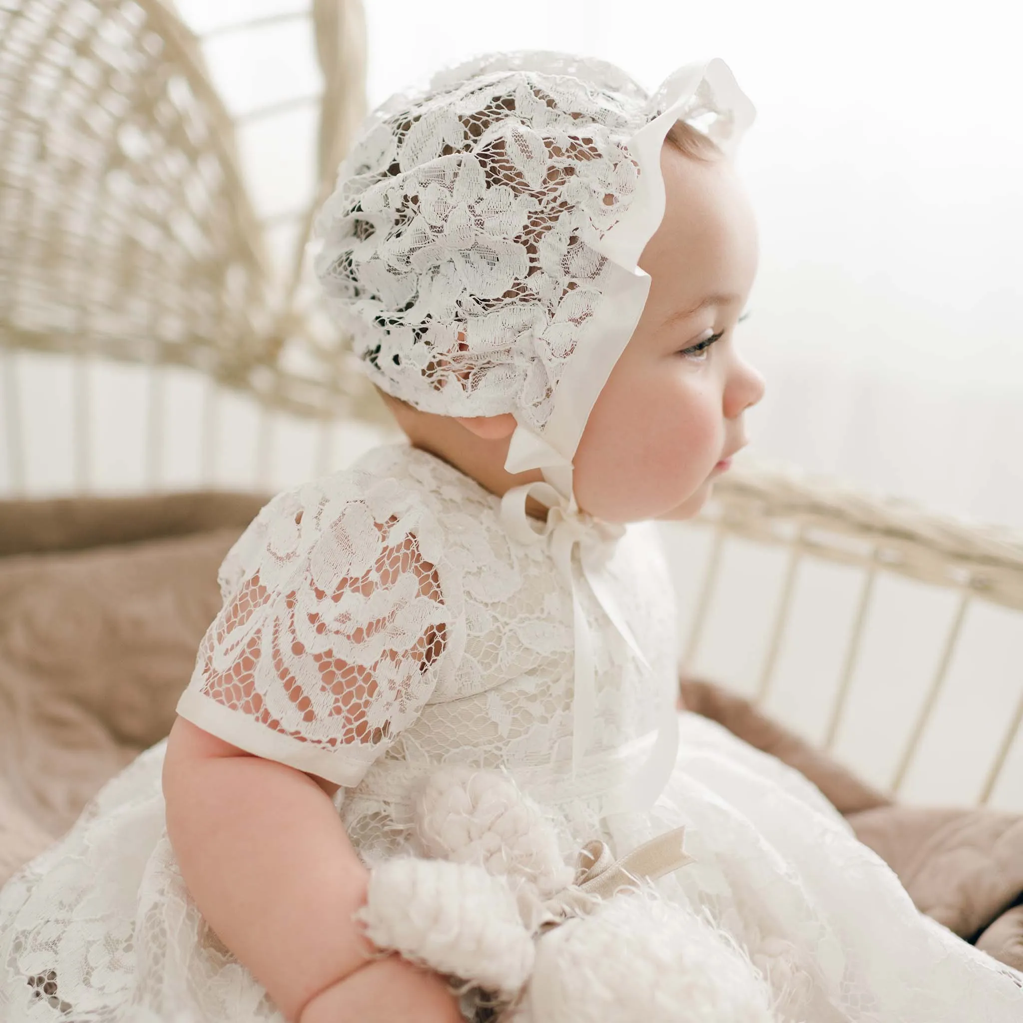 Rose Lace Bonnet