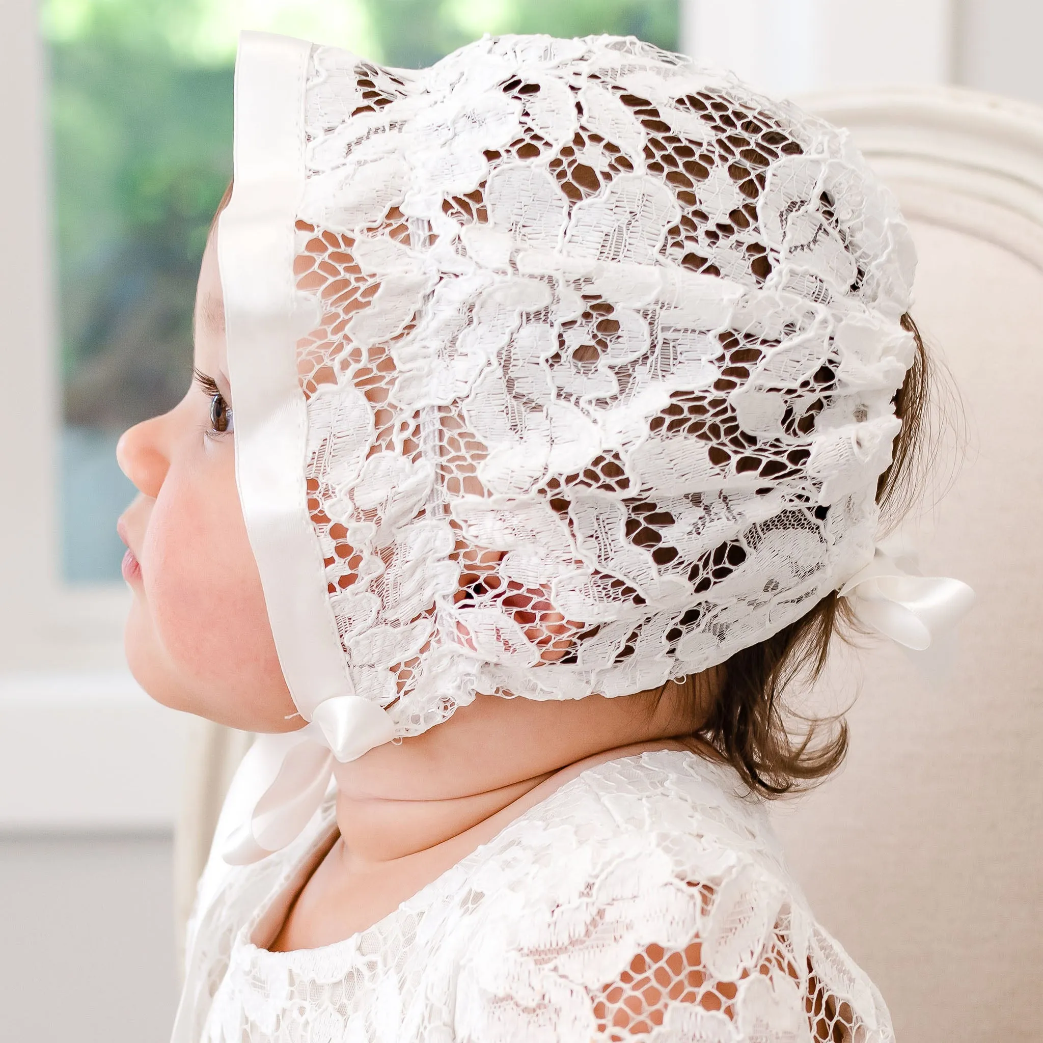 Rose Lace Bonnet