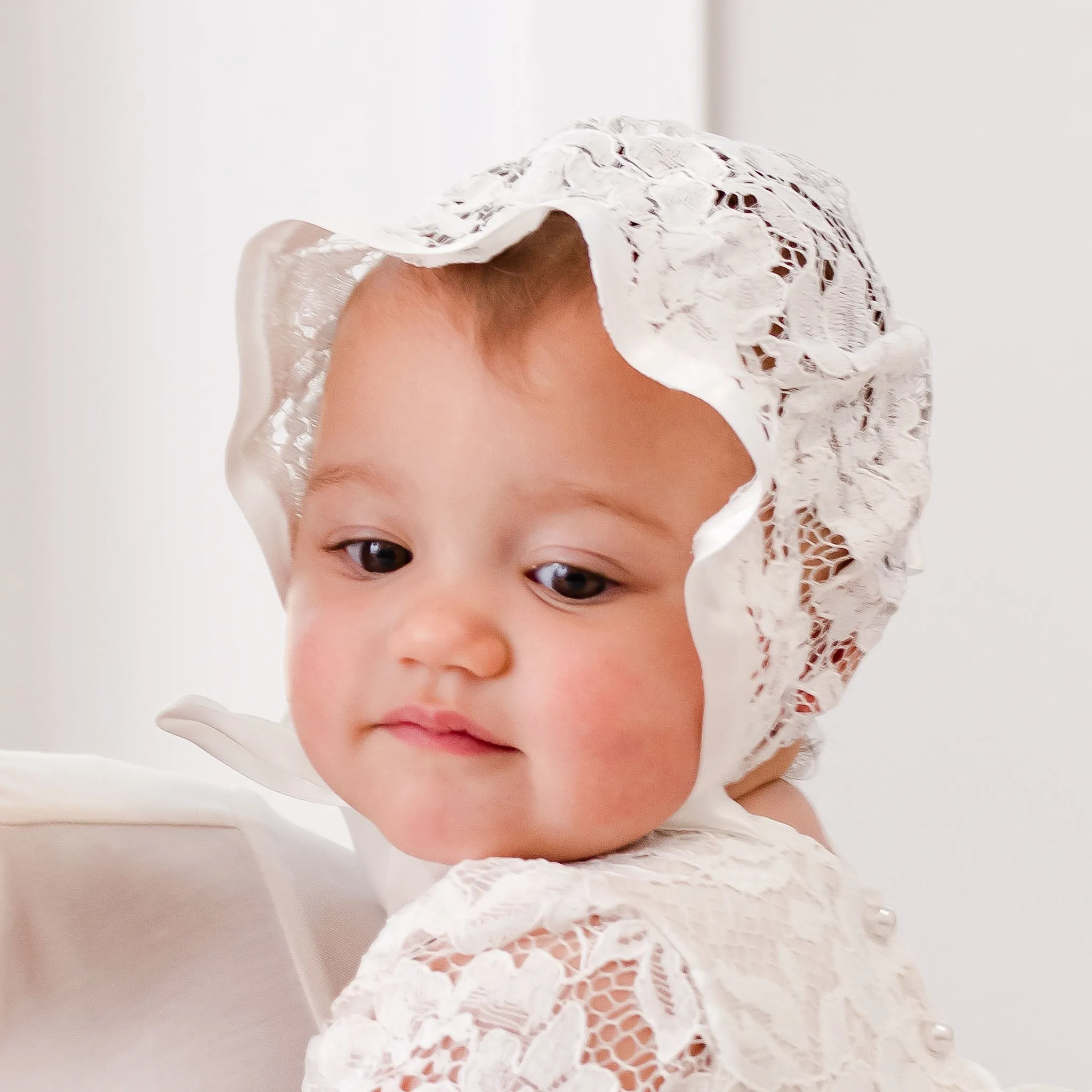 Rose Lace Bonnet