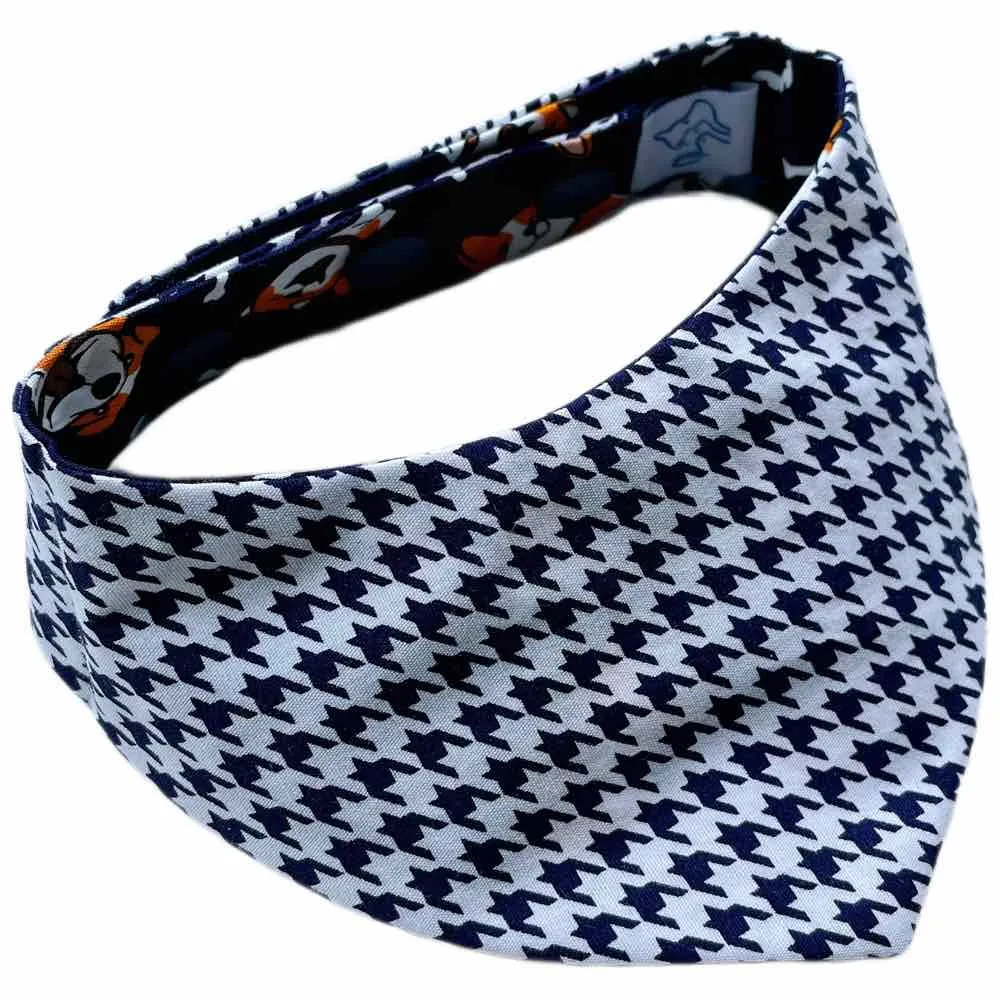 RuffCo Handcrafted Reversible Bandana For Cats & Dogs (Blue Puppies)