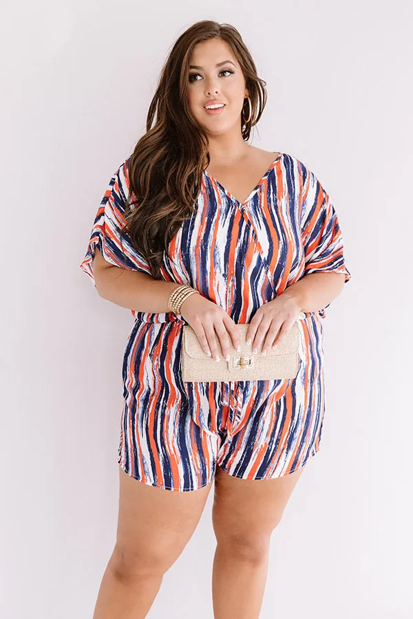 Sangria And Sunshine Romper  Curves