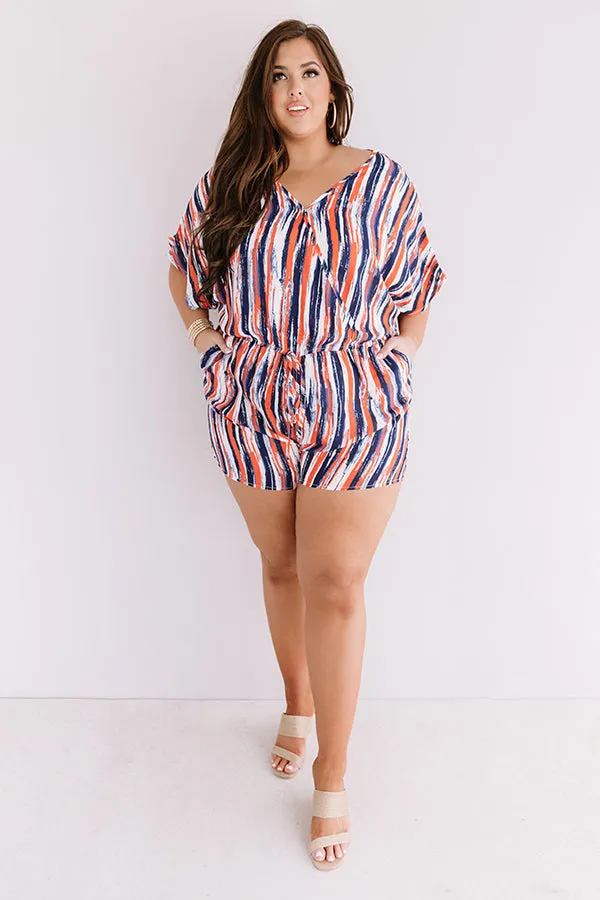 Sangria And Sunshine Romper  Curves