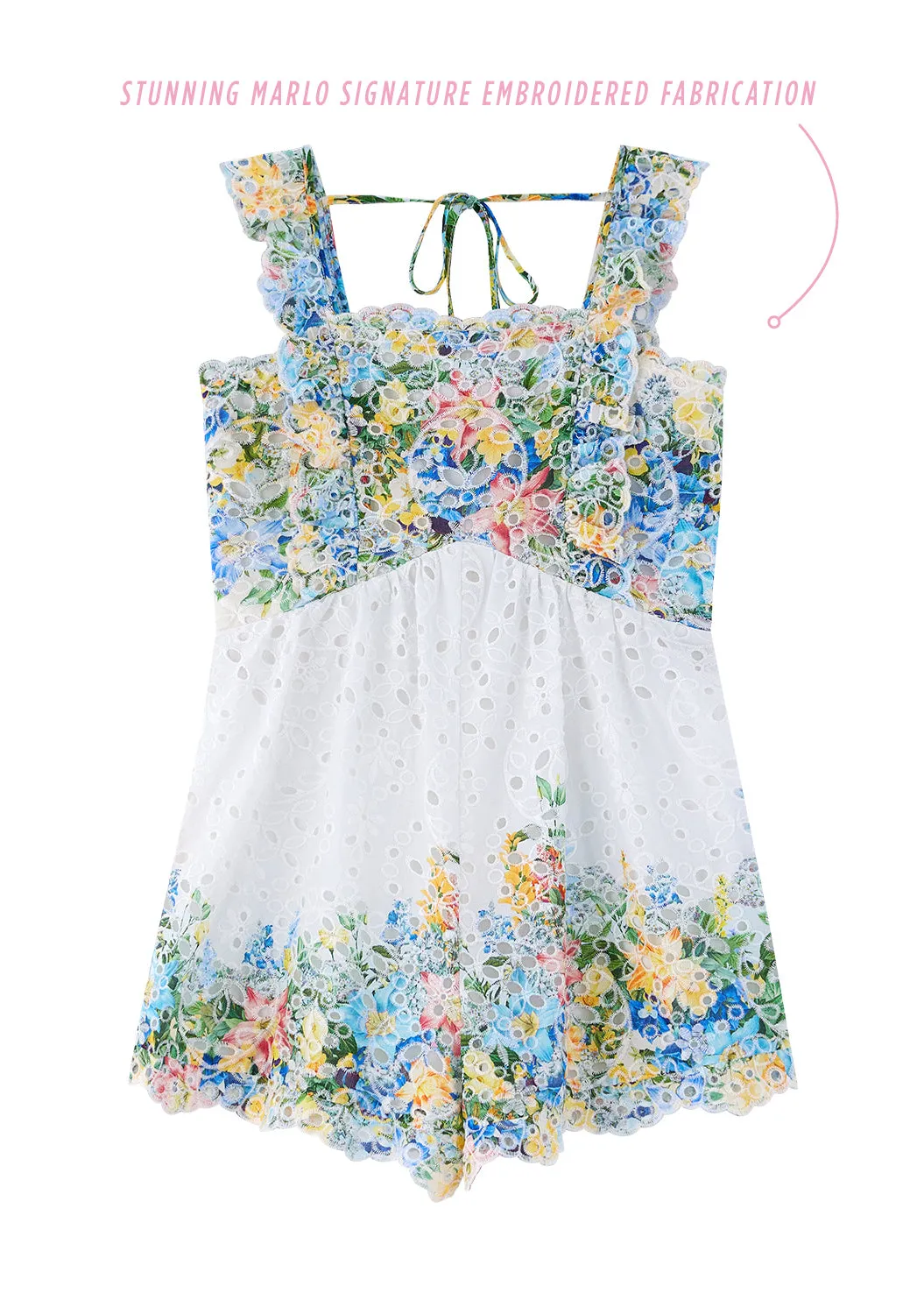 Serenity Embroidered Romper