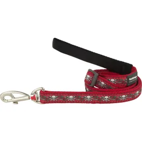 Skull & Roses Red Dog Leash