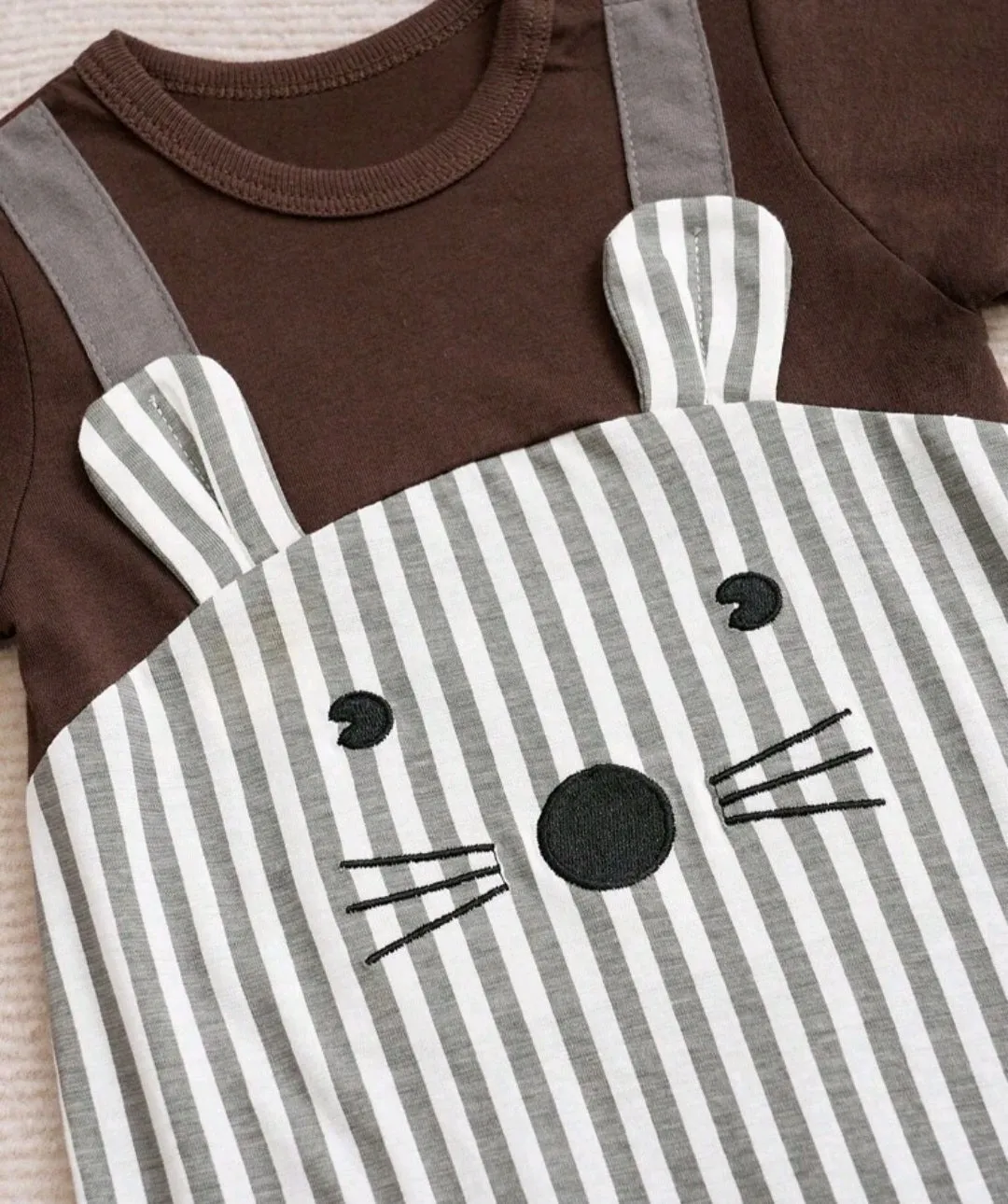 Striped 2 in 1 Animal Romper #20010