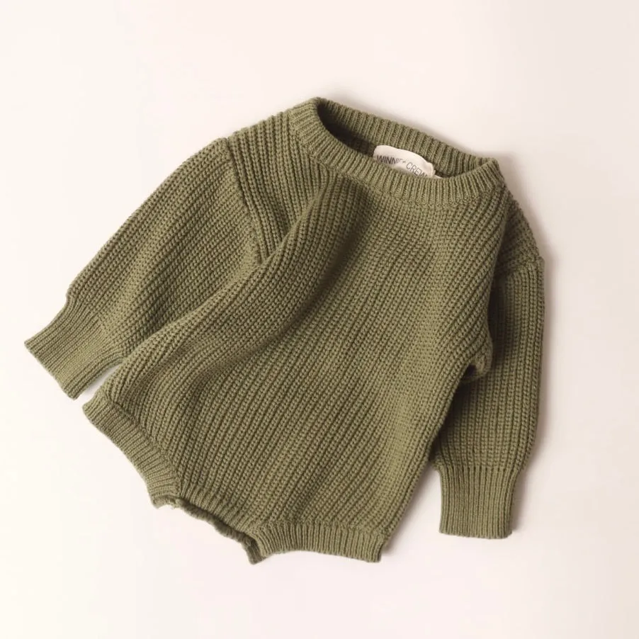 Sutton Knit Romper in Hunter Green