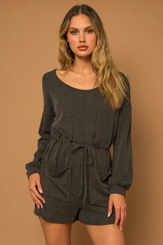 Sybil Rib Knit Romper