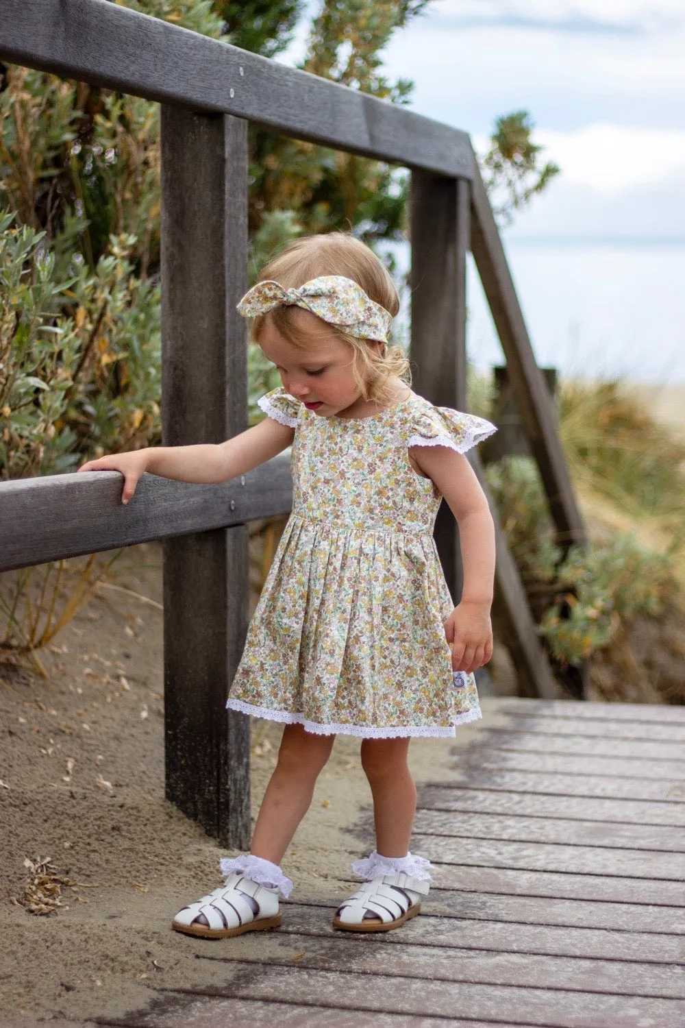 Tea Party Romper Dress - June in Honey