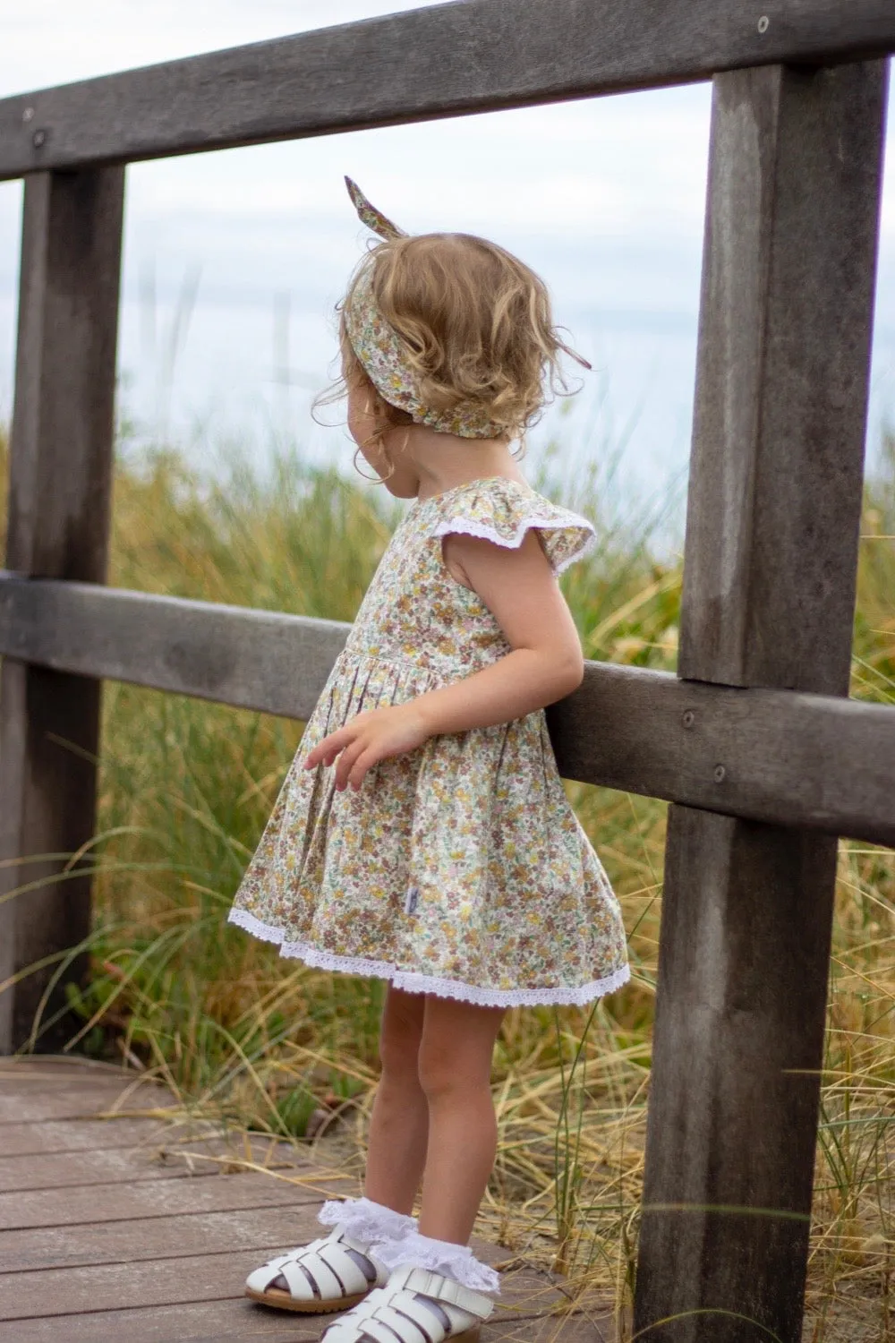 Tea Party Romper Dress - June in Honey