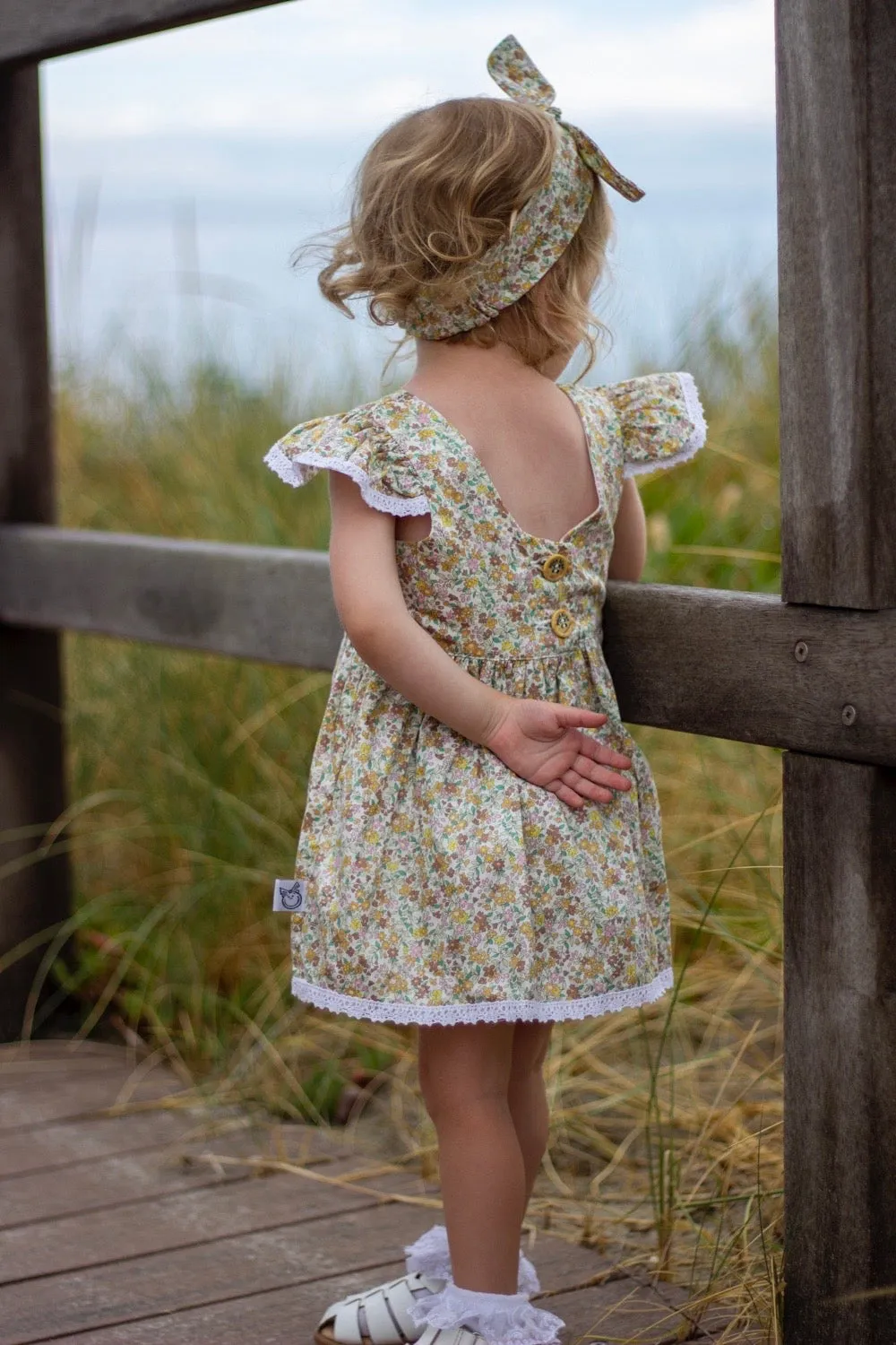 Tea Party Romper Dress - June in Honey