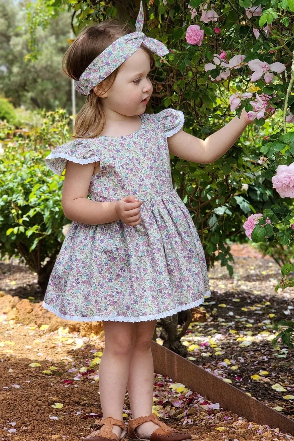 Tea Party Romper Dress - June in Orchid