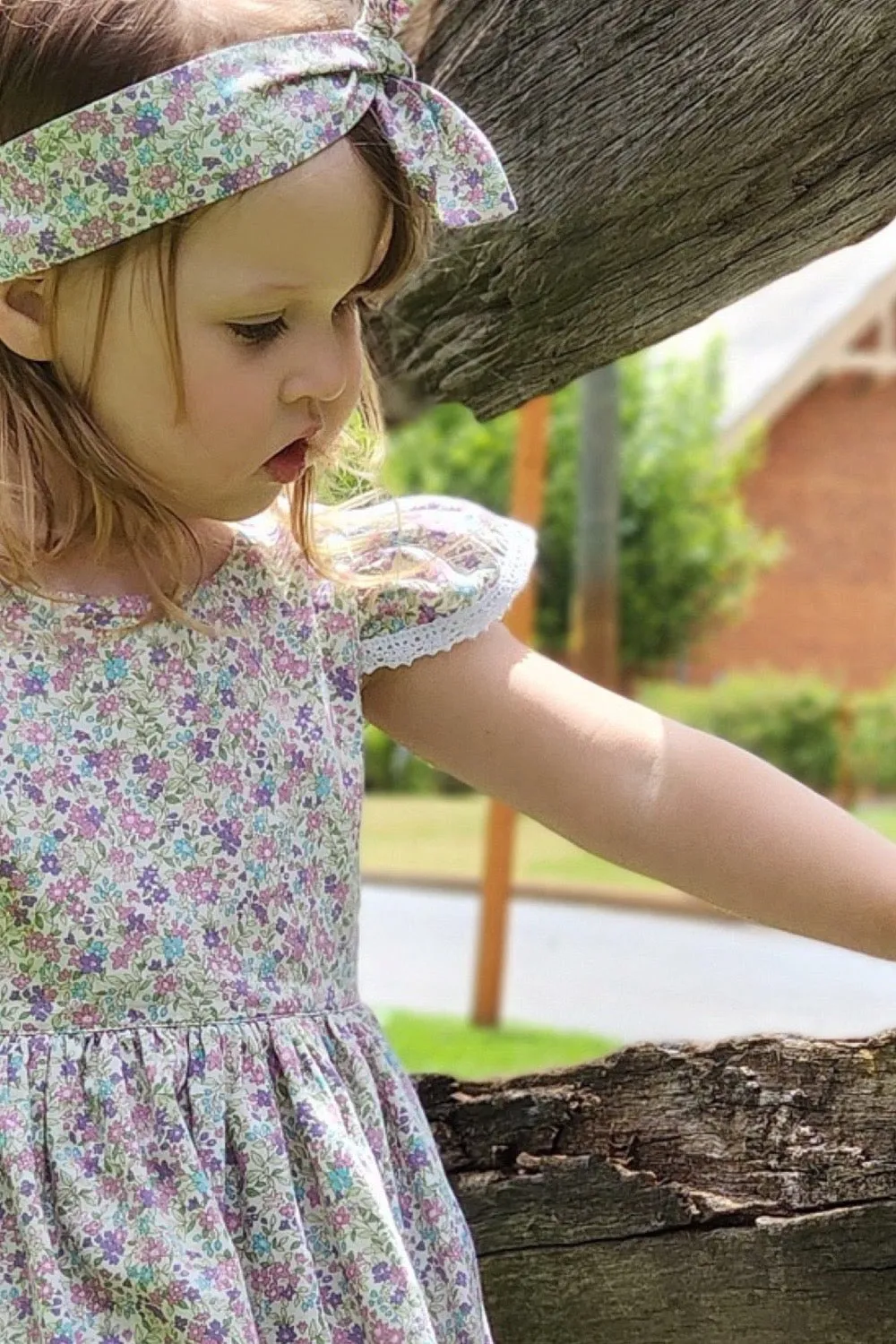 Tea Party Romper Dress - June in Orchid