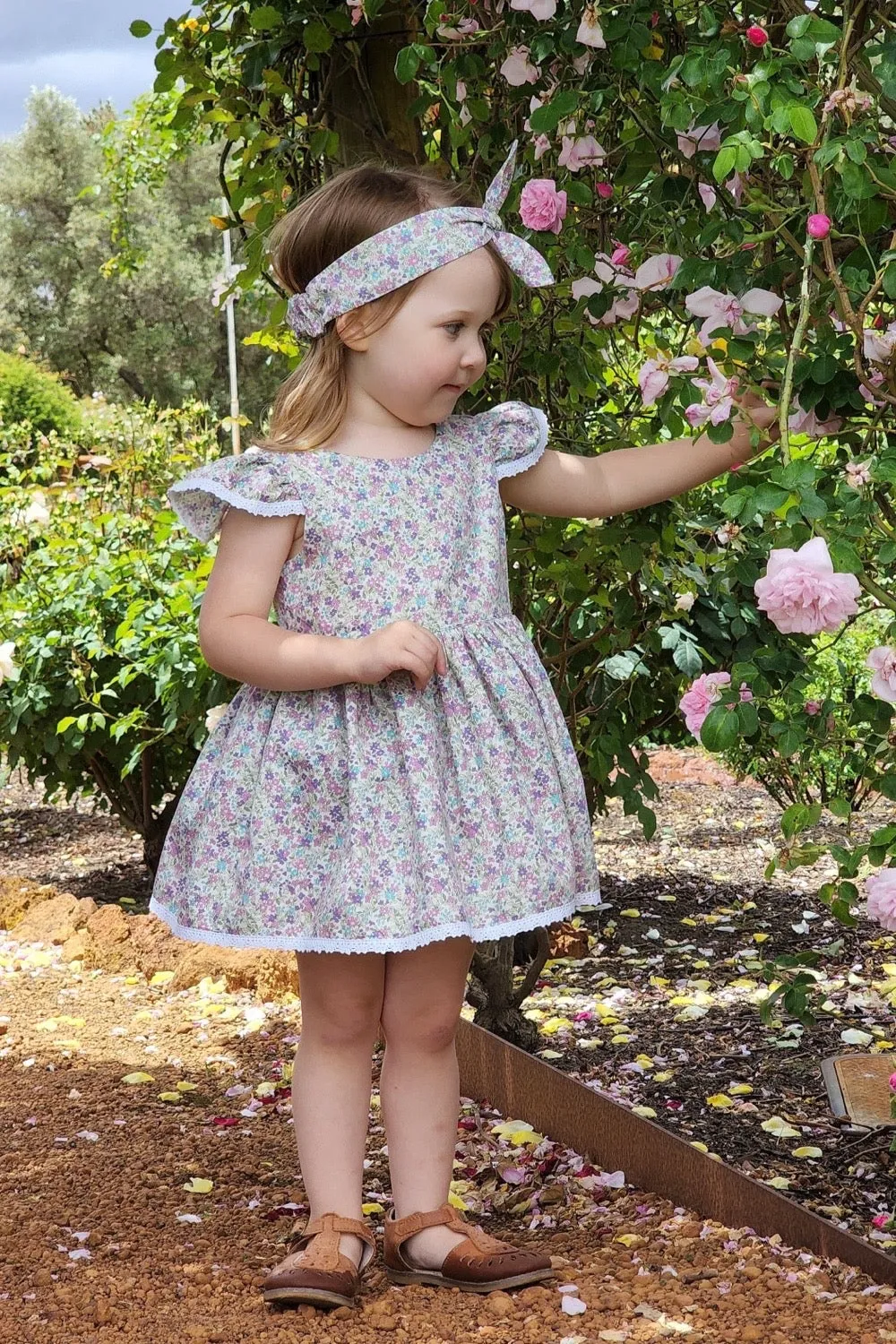 Tea Party Romper Dress - June in Orchid