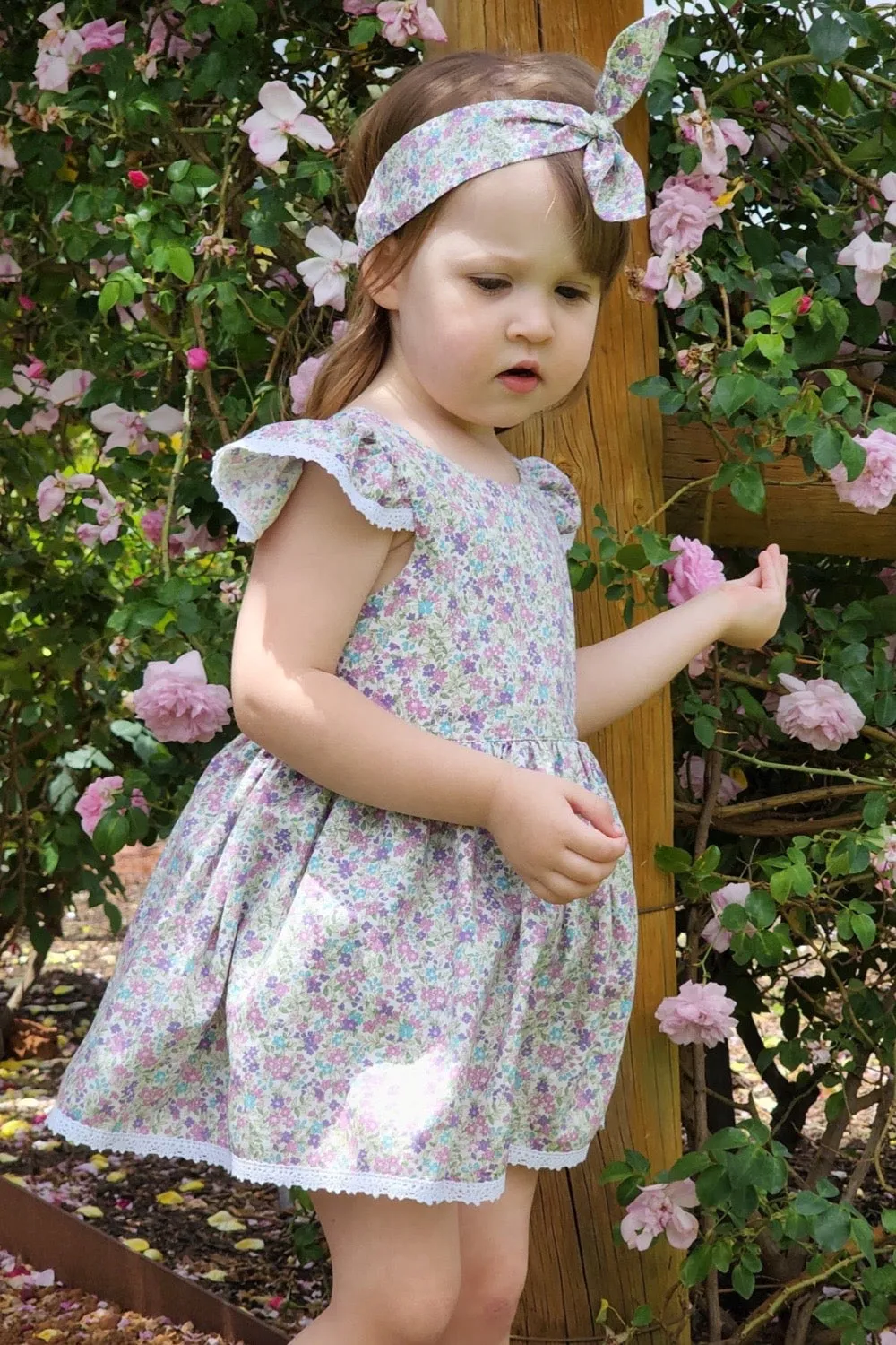 Tea Party Romper Dress - June in Orchid