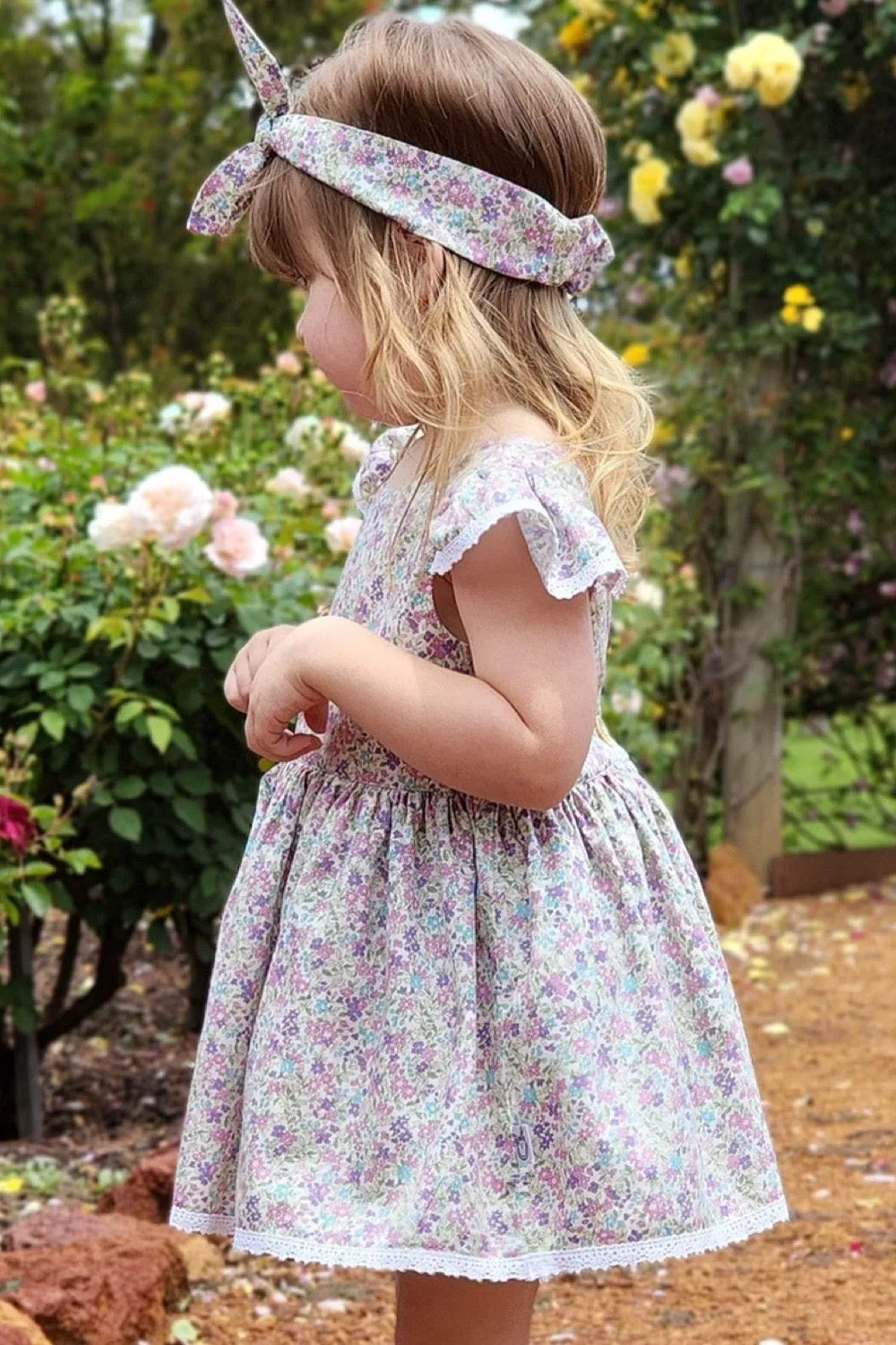 Tea Party Romper Dress - June in Orchid