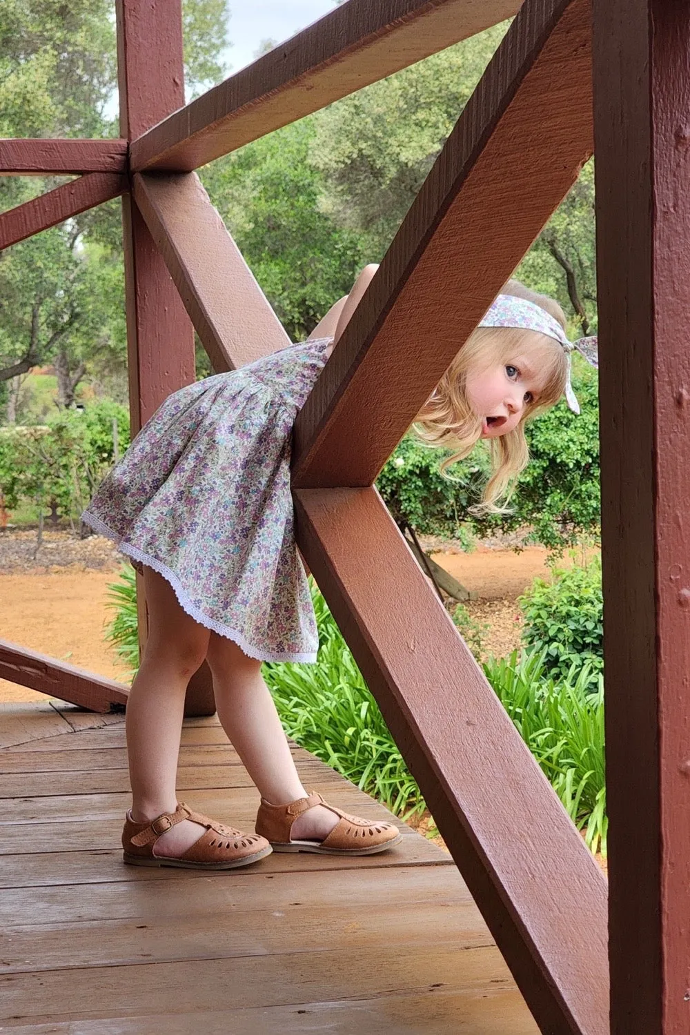 Tea Party Romper Dress - June in Orchid