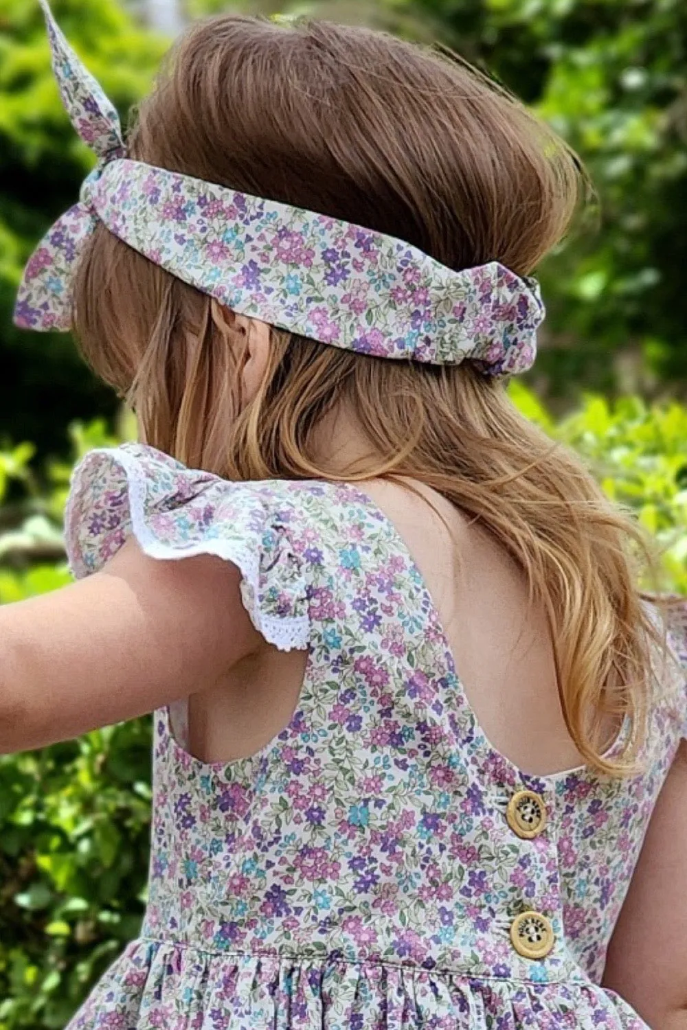 Tea Party Romper Dress - June in Orchid