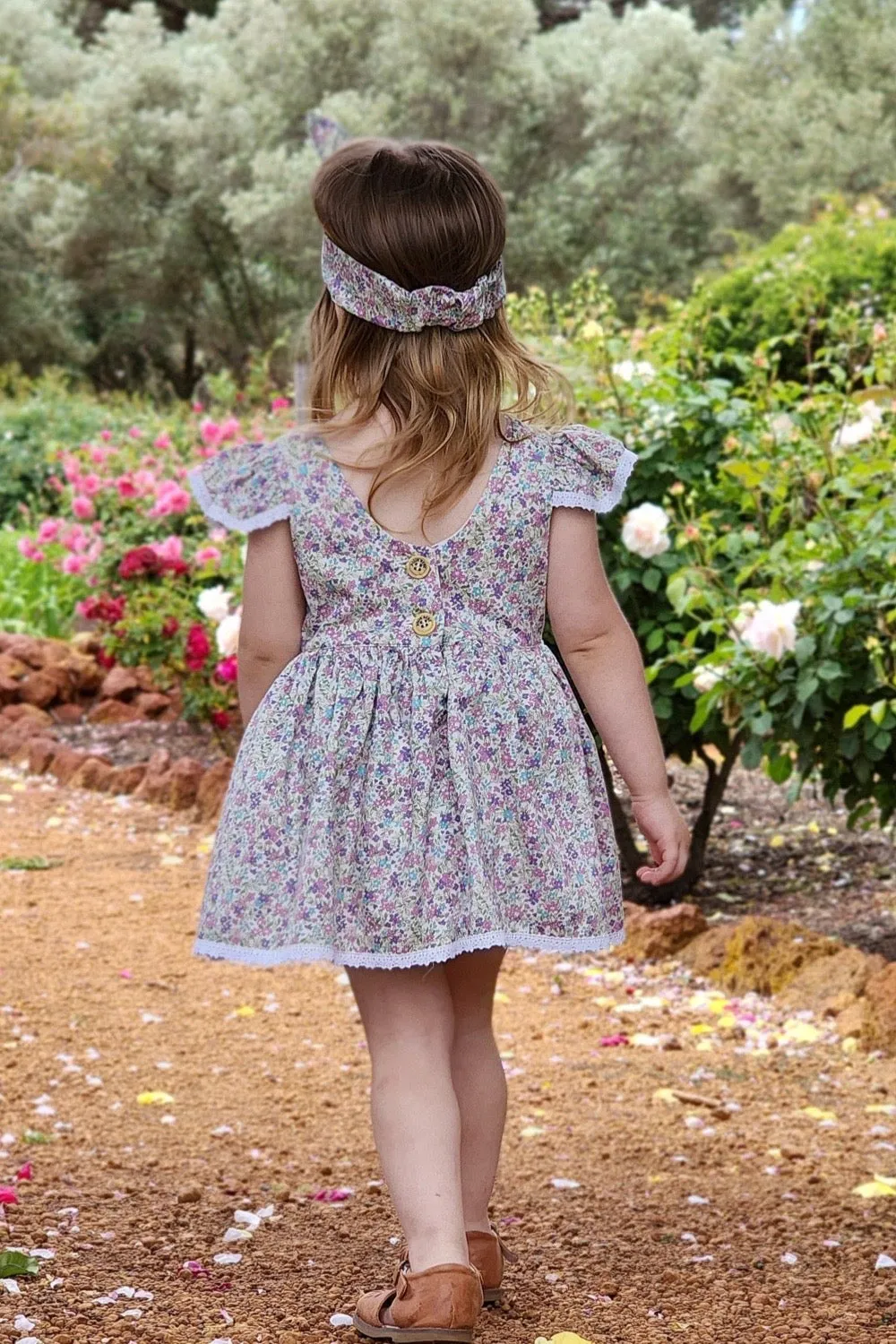 Tea Party Romper Dress - June in Orchid