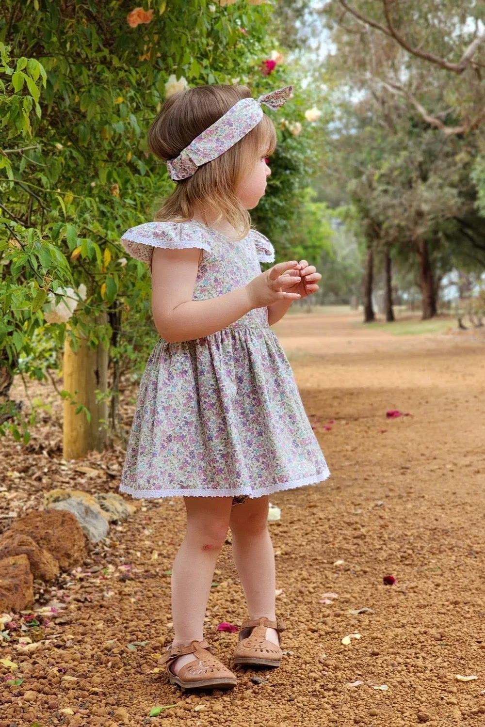 Tea Party Romper Dress - June in Orchid