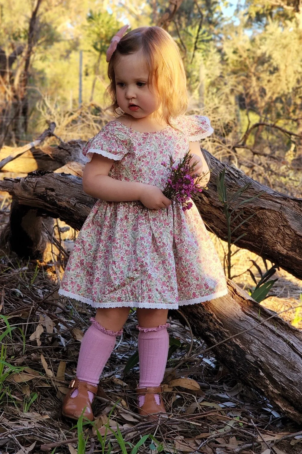 Tea Party Romper Dress - June in Pink