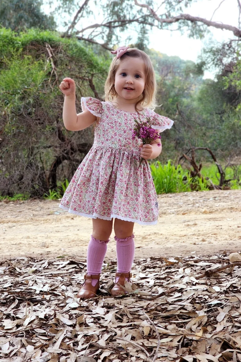 Tea Party Romper Dress - June in Pink