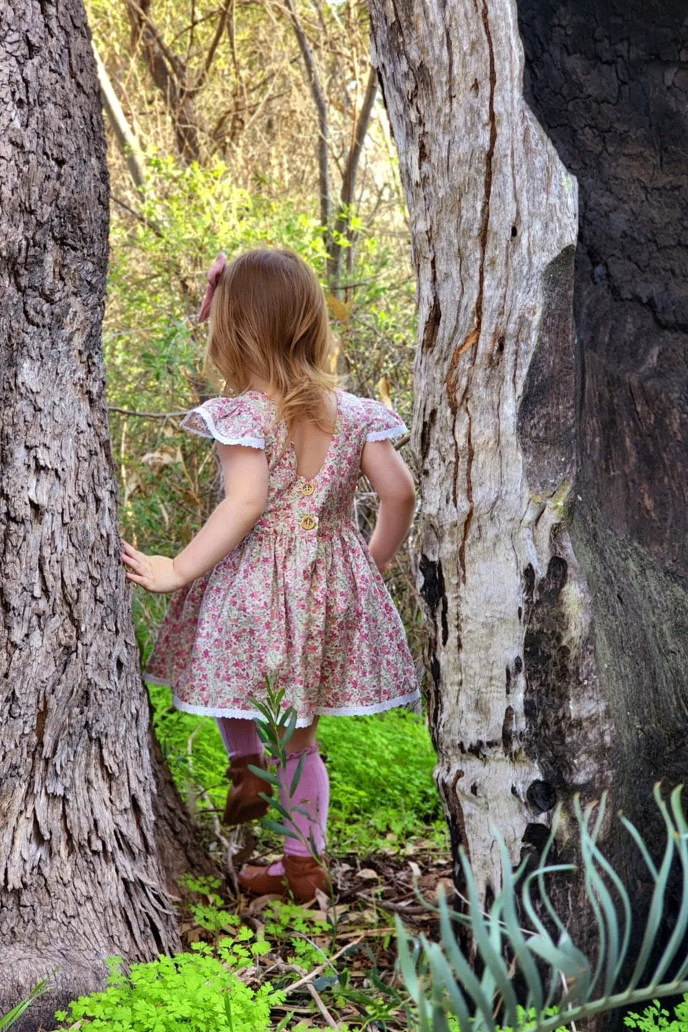 Tea Party Romper Dress - June in Pink