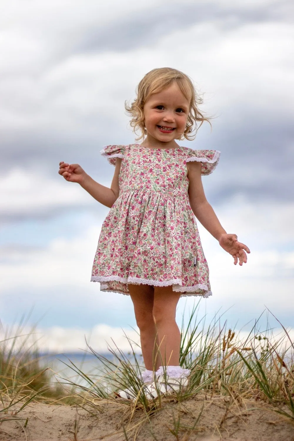 Tea Party Romper Dress - June in Pink