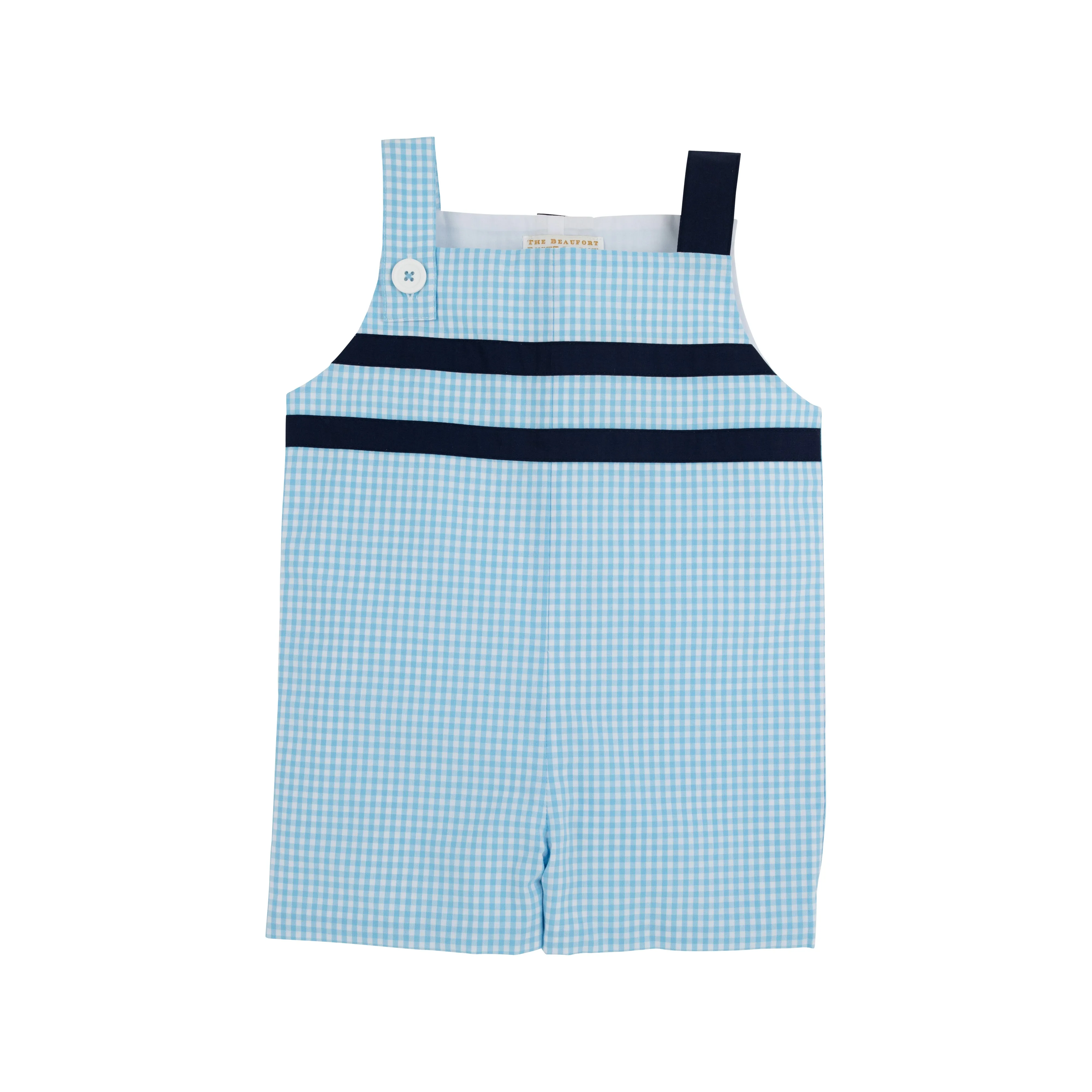 Teddy's Jon Jon - Brookline Blue Mini Gingham with Nantucket Navy