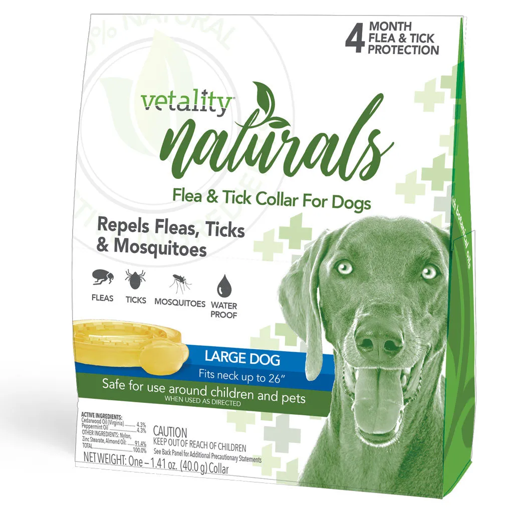 TevraPet Vetality Naturals 4 Month Flea & Tick Collar For Dogs