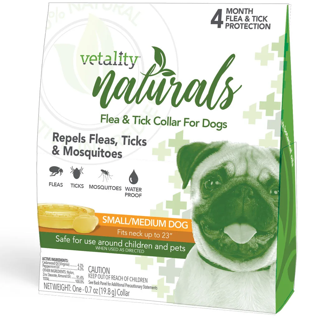 TevraPet Vetality Naturals 4 Month Flea & Tick Collar For Dogs