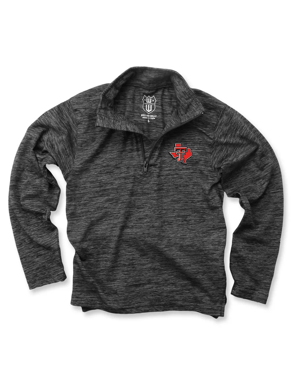 Texas Tech Heathered Pride TODDLER Quarter Zip Pullover