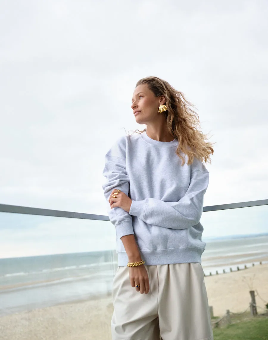 The Relaxed-fit SWEATSHIRT - Ice Grey