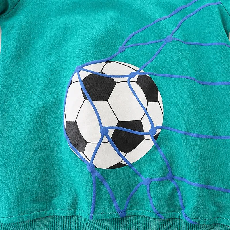 Toddler/Kid Boys Football Print Sweatshirt