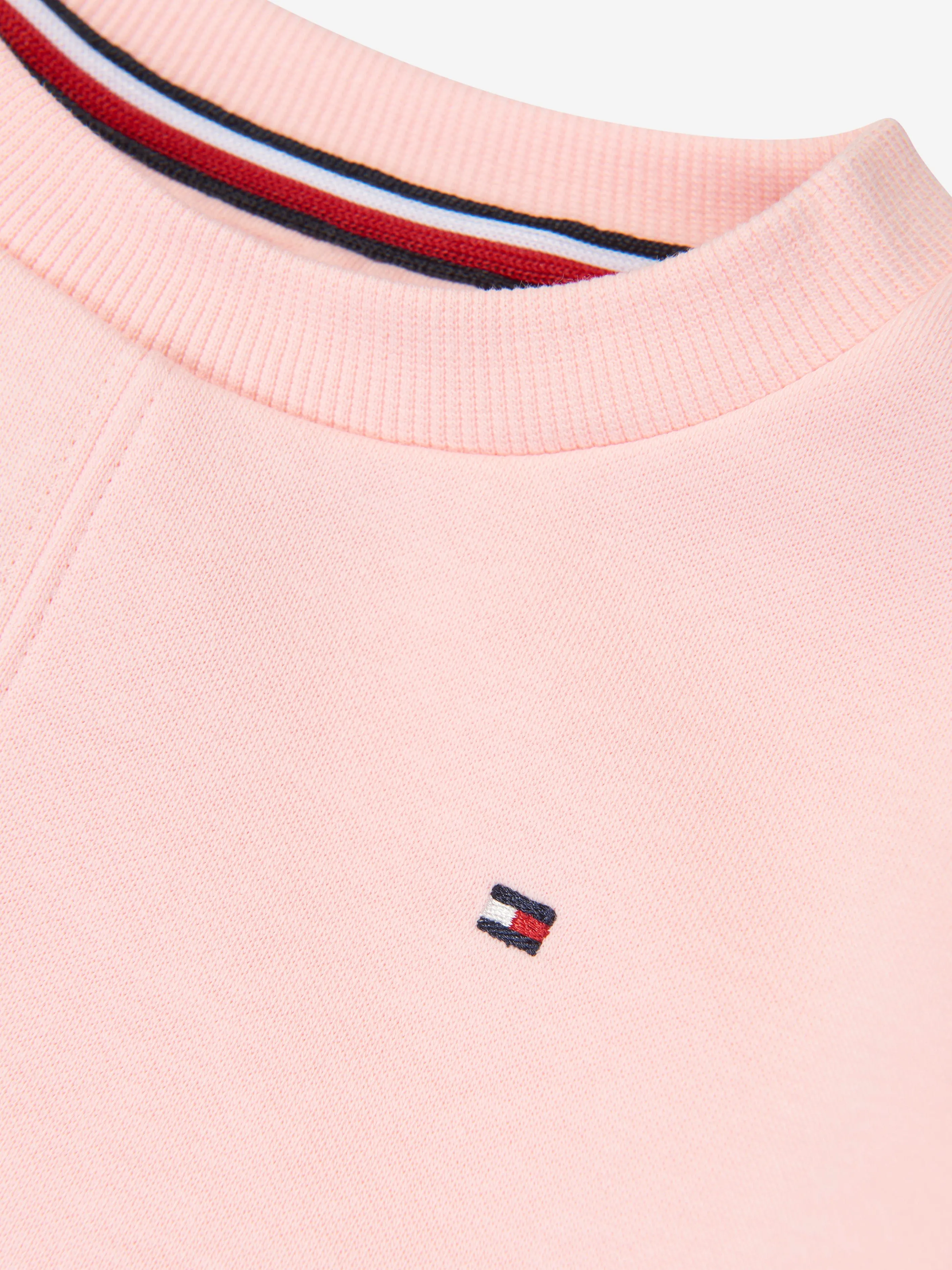 Tommy Hilfiger Girls Essential Sweatshirt in Pink