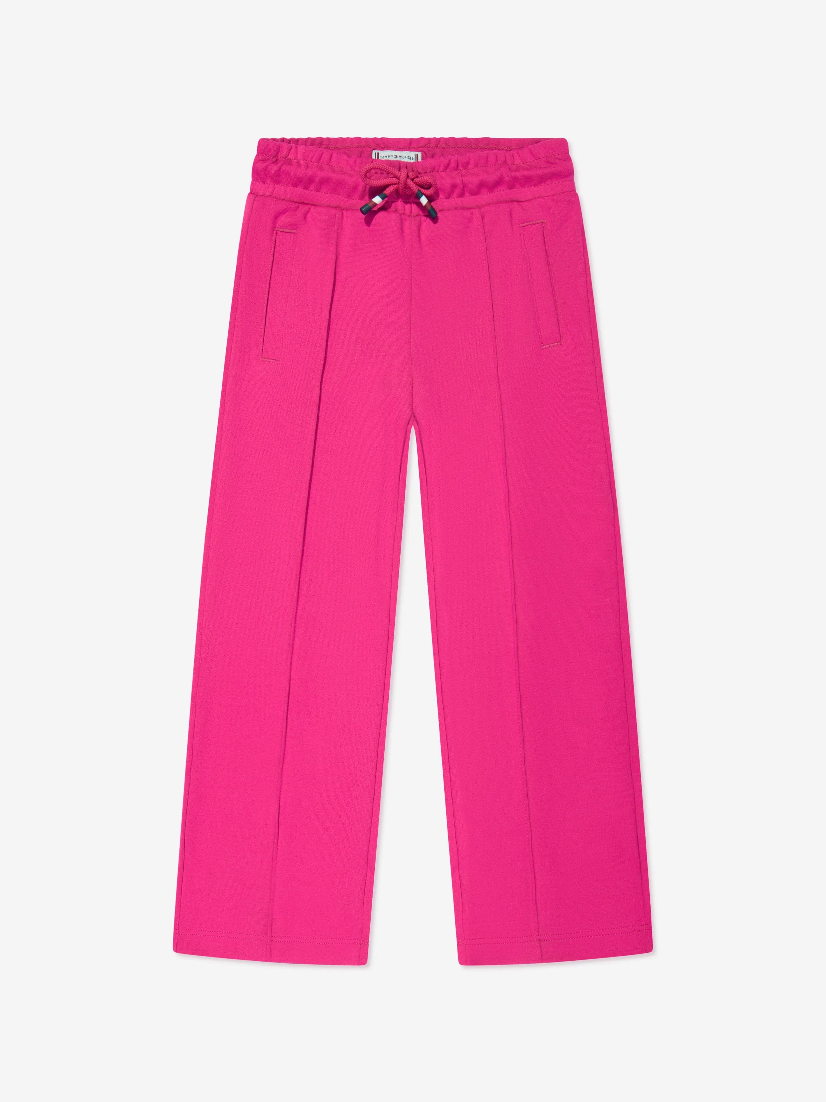 Tommy Hilfiger Girls Wide Leg Sweatpants in Pink