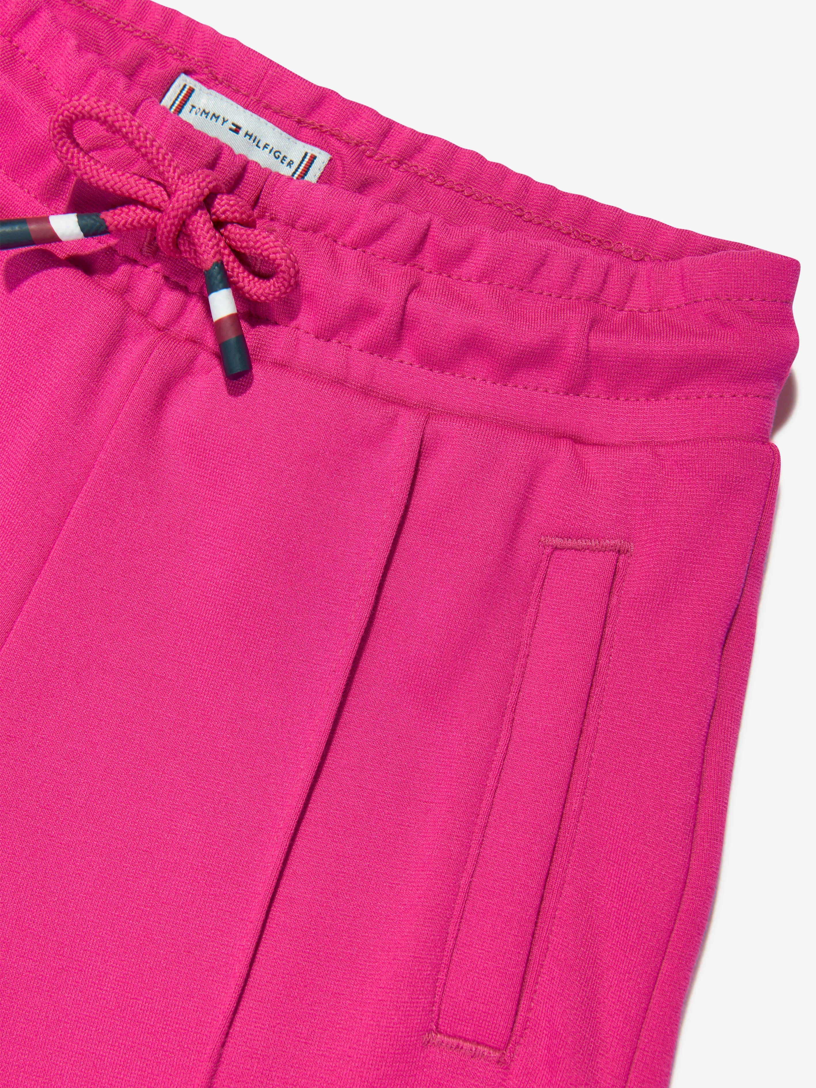 Tommy Hilfiger Girls Wide Leg Sweatpants in Pink