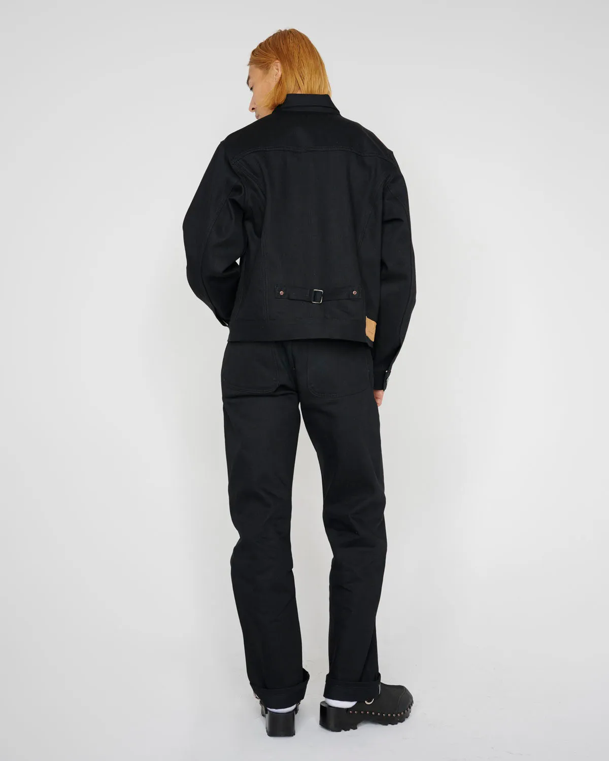 Trucker Jacket 13.2oz Selvedge Denim - Solid Black