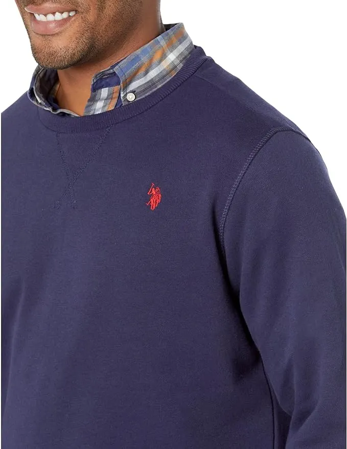 U.S. Polo Assn. Long Sleeve Popover Crew Neck Fleece Sweatshirt