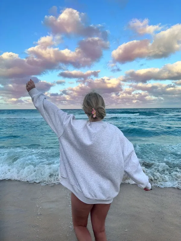 USA Embroidered Flag Sweatshirt