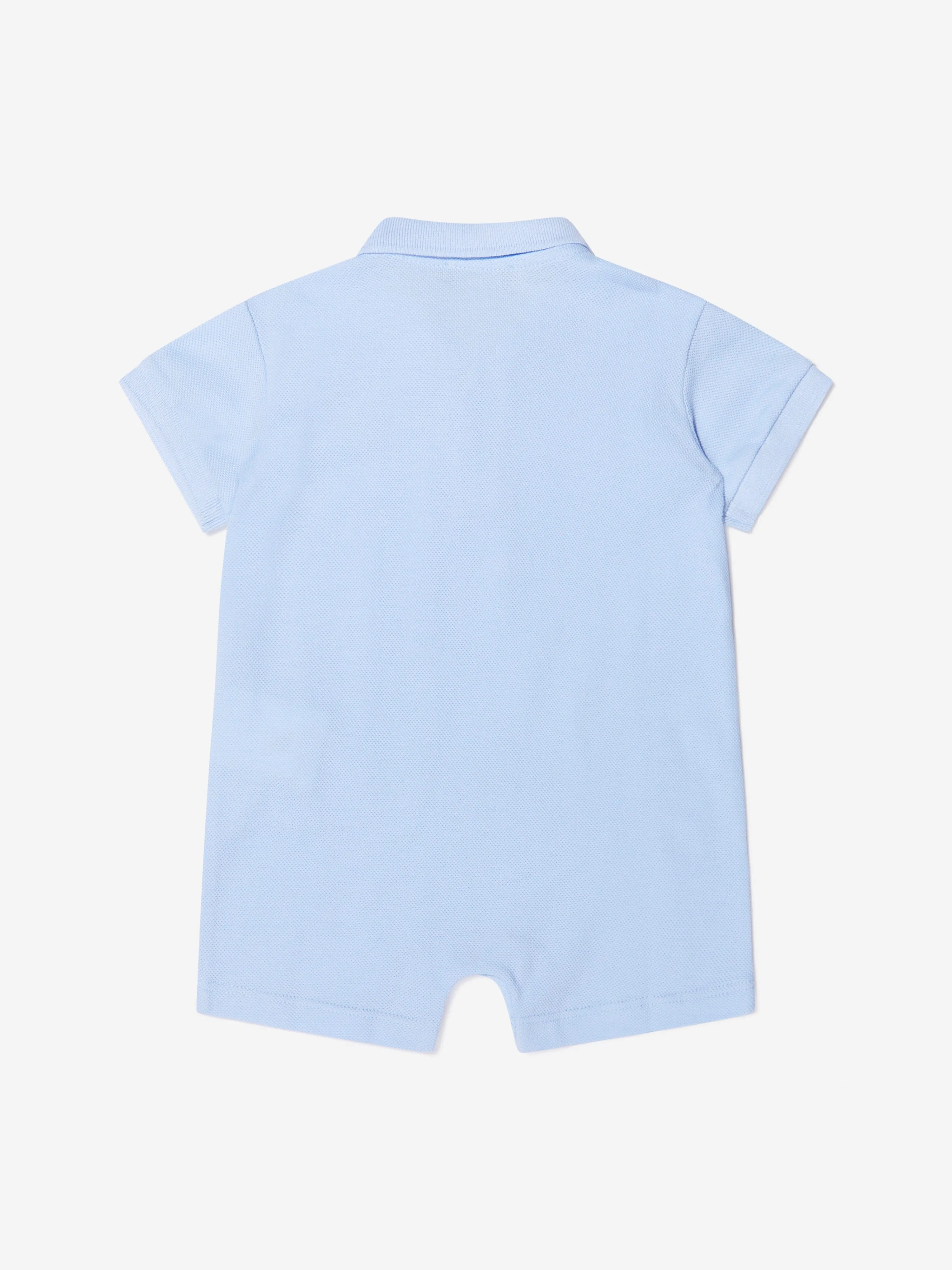 Versace Baby Boys Polo Romper in Blue