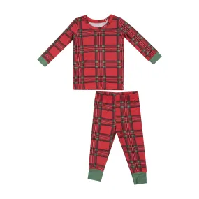 Vintage Holiday Plaid- L/S Loungewear Set